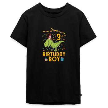 Birthday Boy - 3rd Birthday - T-shirt Premium bio Ado - noir - Devant - AI Model Teenager Male light (155cm)