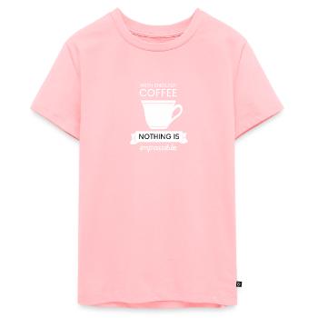 coffee coffee - Teenager Premium Organic T-Shirt - rose - Front