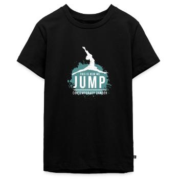 Dancing Contemporary Dance Dance Ausdurckstanz - Teenager Premium Organic T-Shirt - black - Front - AI Model Teenager Male light (155cm)