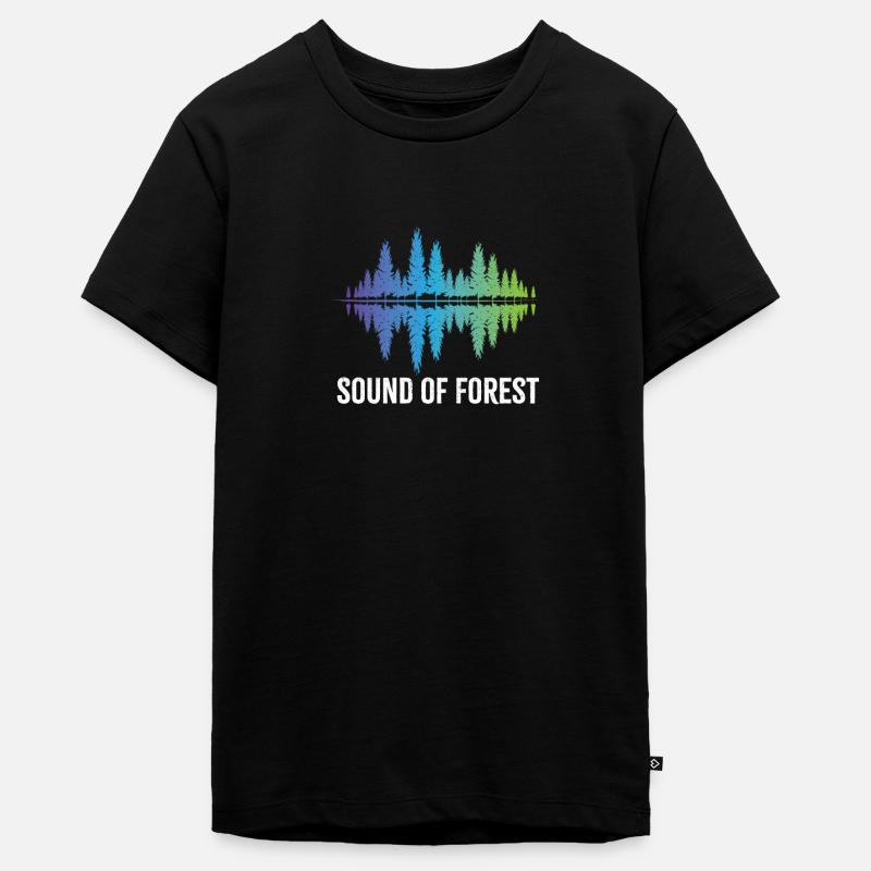 Son design nature de la forêt - T-shirt Premium bio Ado - noir