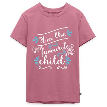 Je suis l’enfant préféré Blague drôle Appariement familial - T-shirt Premium bio Ado - mauve - Devant - AI Model Teenager Male light (155cm)