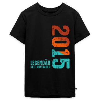 Limited Edition November 2015 Legendär Seit - Teenager Premium Bio T-Shirt - Schwarz - Vorne - AI Model Teenager Male light (155cm)