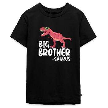 Grosser Bruder - Teenager Premium Bio T-Shirt - Schwarz - Vorne - AI Model Teenager Male light (155cm)