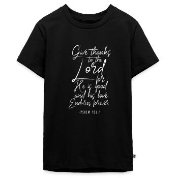 Jesus - Teenager Premium Bio T-Shirt - Schwarz - Vorne - AI Model Teenager Male light (155cm)