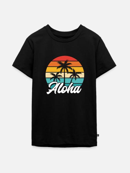 Hawaii - Teenager Premium Bio T-Shirt - Schwarz