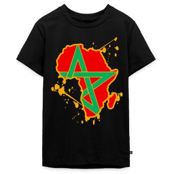 CHAN Marokko Afrika - Teenager Premium Bio T-Shirt - Schwarz - Vorne - AI Model Teenager Male light (155cm)