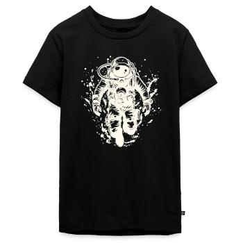 Diving Scuba Cave Diving Certification - Teenager Premium Organic T-Shirt - black - Front - AI Model Teenager Male light (155cm)