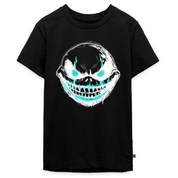 Attention vif - créature monstre - T-shirt Premium bio Ado - noir - Devant - AI Model Teenager Male light (155cm)