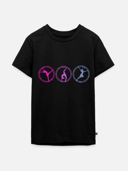 Rhönrad - Teenager Premium Bio T-Shirt - Schwarz