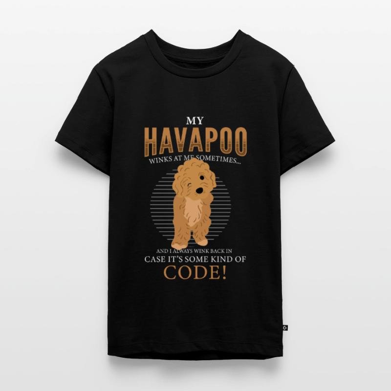 havapoo, havapoo Pudel Mischling, havapoo humor, Teenager Premium Bio T-Shirt