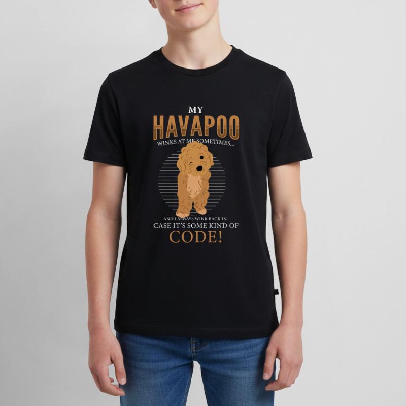 havapoo, havapoo Pudel Mischling, havapoo humor, Teenager Premium Bio T-Shirt