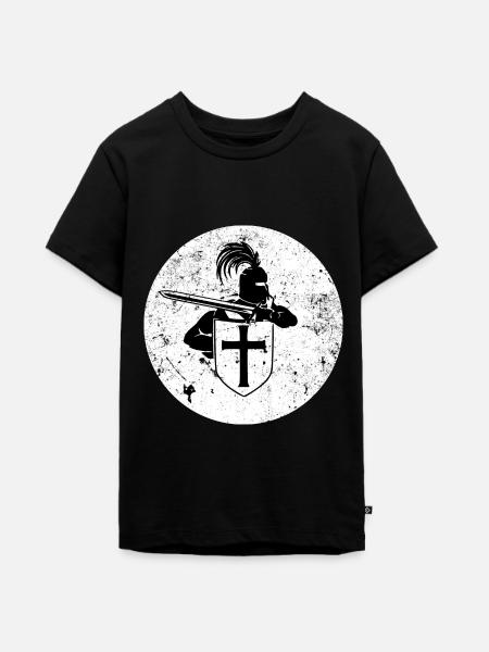 Ritter - Teenager Premium Bio T-Shirt - Schwarz