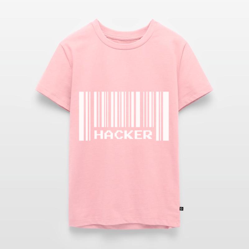 Hacker code à barres T-shirt Premium bio Ado