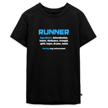 Laufen - Teenager Premium Bio T-Shirt - Schwarz - Vorne - AI Model Teenager Male light (155cm)