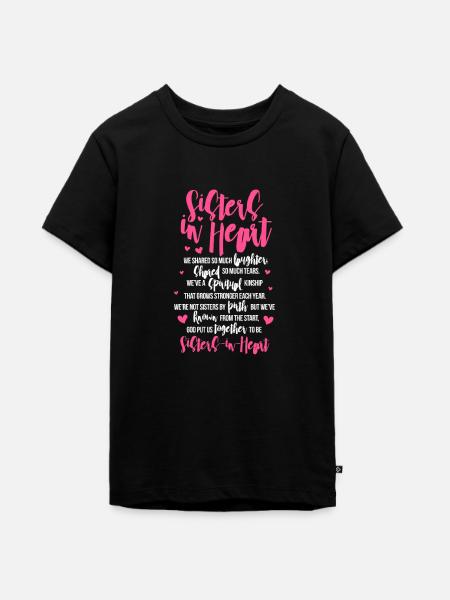 Schwester - Teenager Premium Bio T-Shirt - Schwarz