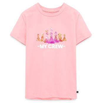 Schaakbord Schaakmat Schaakspeler - Tieners Premium Bio T-shirt - roze - Voor