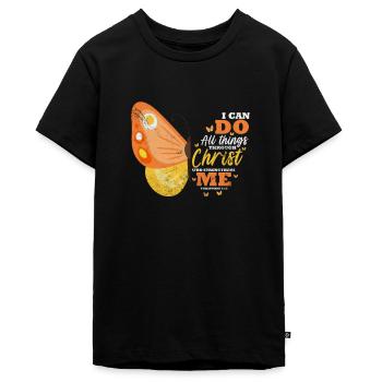 Bibel - Teenager Premium Bio T-Shirt - Schwarz - Vorne - AI Model Teenager Male light (155cm)