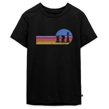 Schach - Teenager Premium Bio T-Shirt - Schwarz - Vorne - AI Model Teenager Male light (155cm)