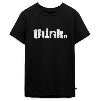 Schach - Teenager Premium Bio T-Shirt - Schwarz - Vorne - AI Model Teenager Male light (155cm)