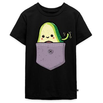Avocado - Teenager Premium Organic T-Shirt - black - Front - AI Model Teenager Male light (155cm)