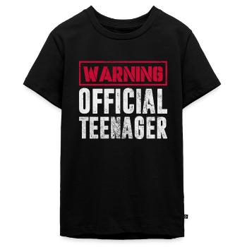 Teenager - Teenager Premium Bio T-Shirt - Schwarz - Vorne - AI Model Teenager Male light (155cm)