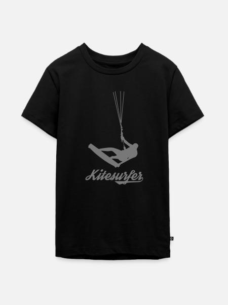 Kitesurfer - Teenager Premium Bio T-Shirt - Schwarz