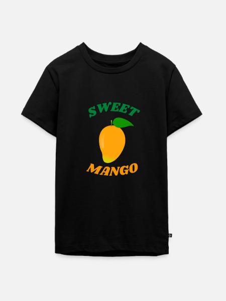 SWEET MANGO - Teenager Premium Bio T-Shirt - Schwarz