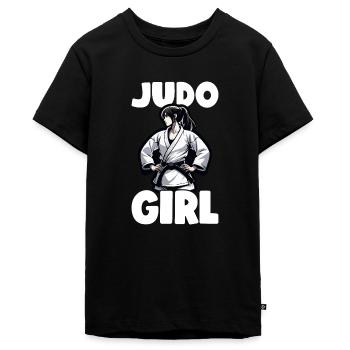 Judo Judo Cadeau Judoka - T-shirt Premium bio Ado - noir - Devant - AI Model Teenager Male light (155cm)