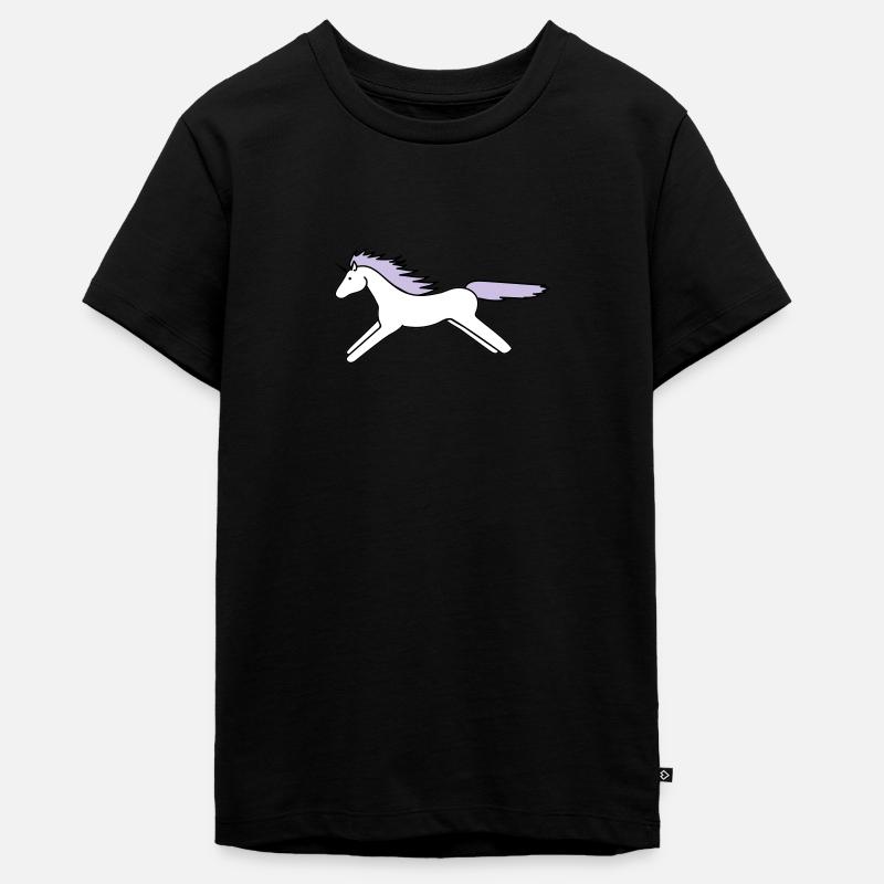 licorne - T-shirt Premium bio Ado - noir
