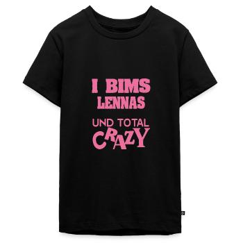 Dire que Lenna est - T-shirt Premium bio Ado - noir - Devant - AI Model Teenager Male light (155cm)