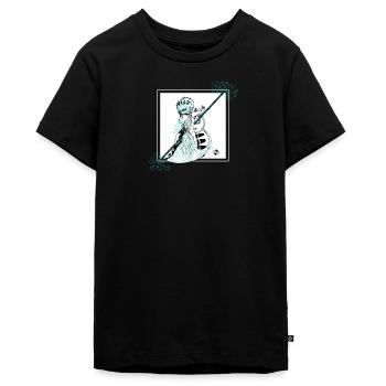 Grandir - T-shirt Premium bio Ado - noir - Devant - AI Model Teenager Male light (155cm)