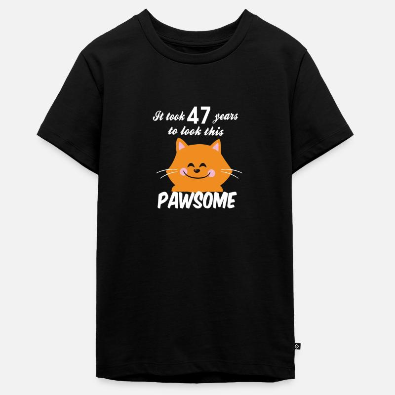 Il a fallu 47 ans pour regarder ce pawsome - T-shirt Premium bio Ado - noir