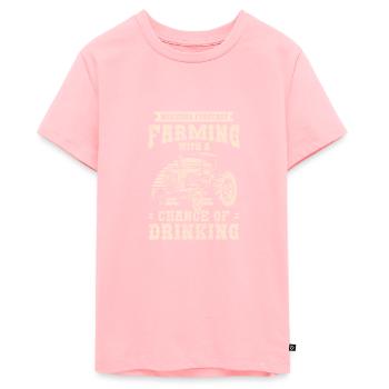 Agriculteur Carrière Récolte Vie à la campagne - T-shirt Premium bio Ado - rose - Devant