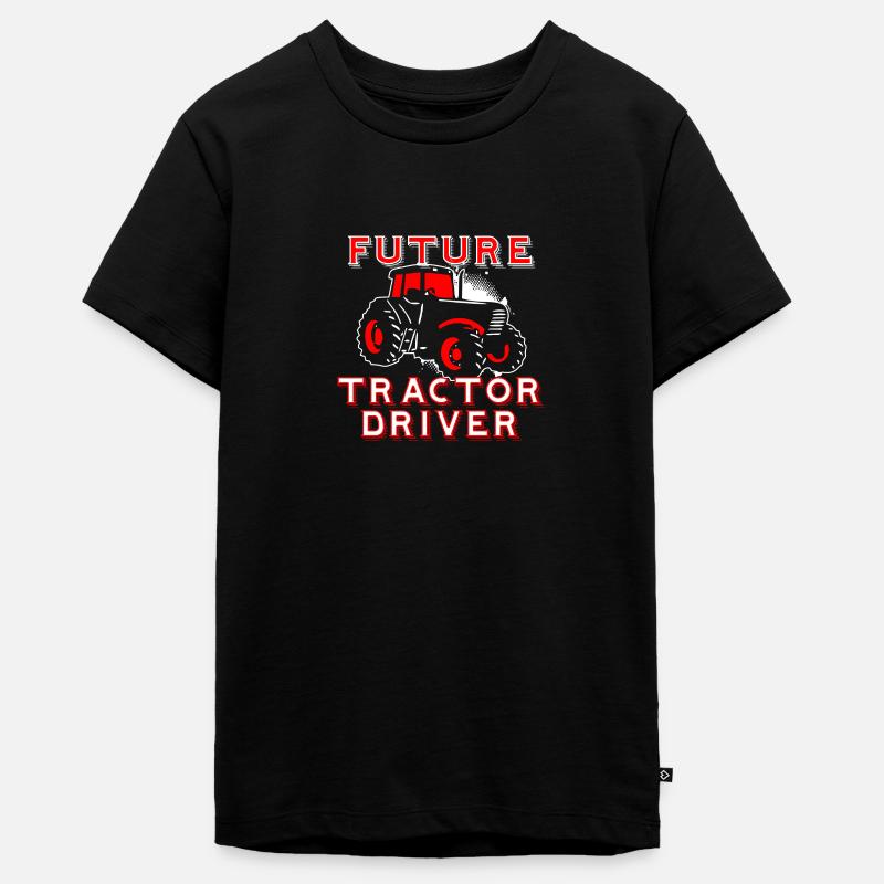 Tractoriste AVENIR - T-shirt Premium bio Ado - noir