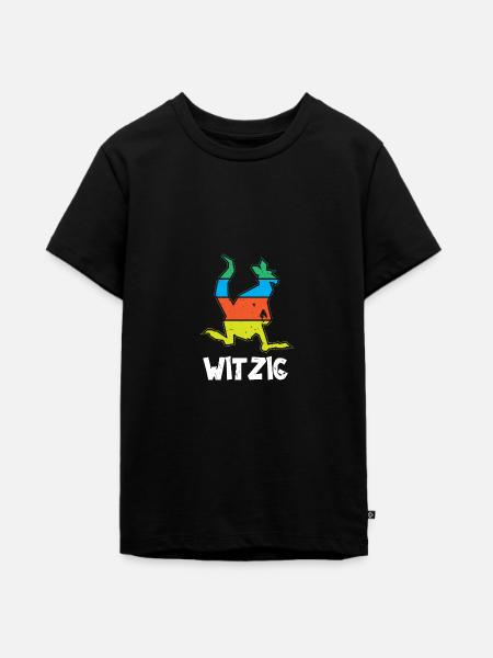 Känguru. Witzig. - Teenager Premium Bio T-Shirt - Schwarz