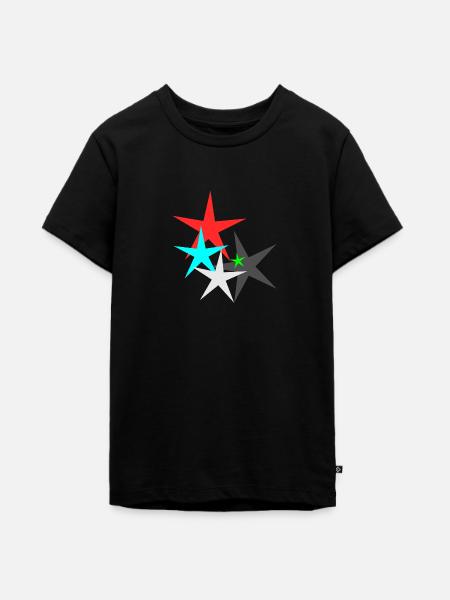 Star Star - Teenager Premium Bio T-Shirt - Schwarz