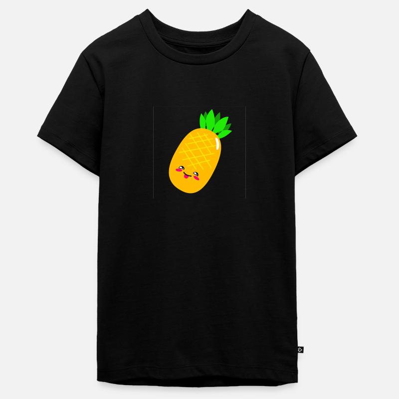 ananas - T-shirt Premium bio Ado - noir