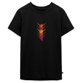 Rock'n'Roll Hard Rock Musik Fan Gitarrist Geschenk - Teenager Premium Bio T-Shirt - Schwarz - Vorne - AI Model Teenager Male light (155cm)