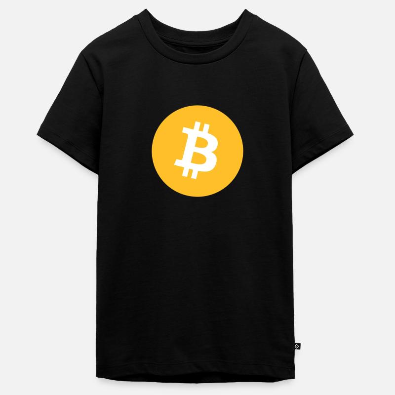 Logo Bitcoin - T-shirt Premium bio Ado - noir