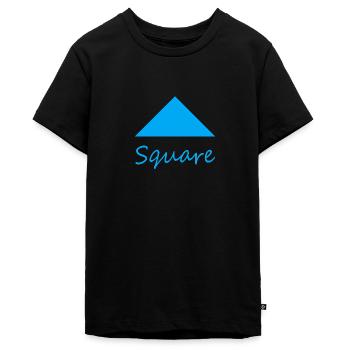 Falsche quadratische Form - Teenager Premium Bio T-Shirt - Schwarz - Vorne - AI Model Teenager Male light (155cm)