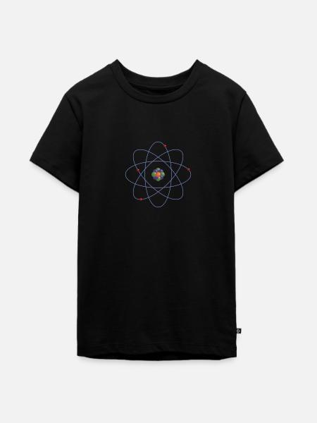 Atom - Teenager Premium Bio T-Shirt - Schwarz