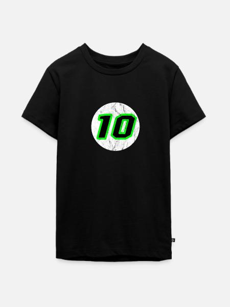 10 - Teenager Premium Bio T-Shirt - Schwarz