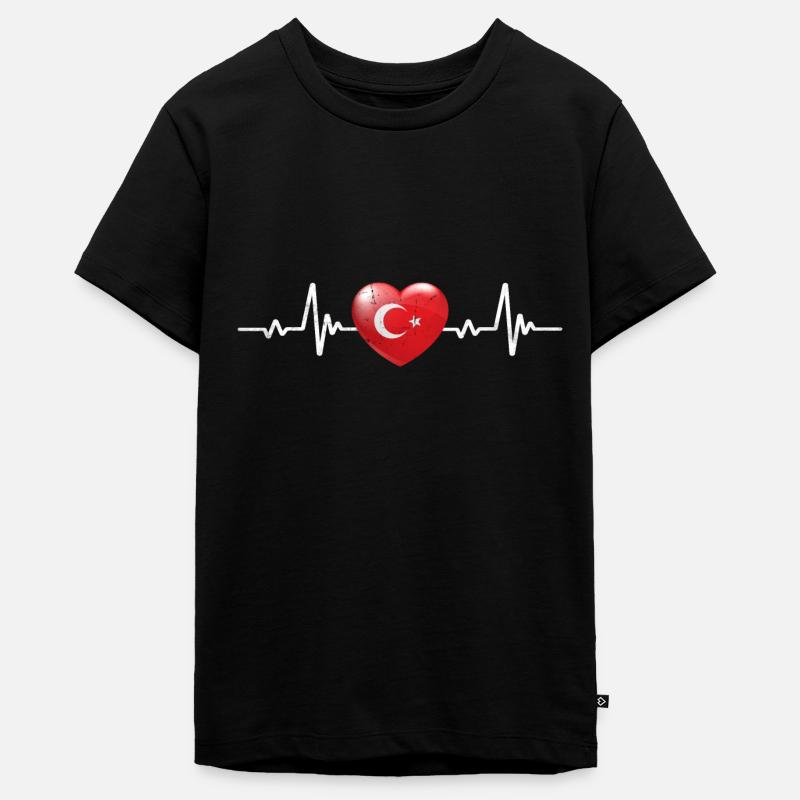 Turquie Rétro turc - T-shirt Premium bio Ado - noir