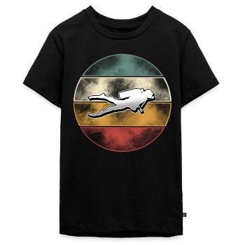 Taucher Tauchen - Teenager Premium Bio T-Shirt - Schwarz - Vorne - AI Model Teenager Male light (155cm)