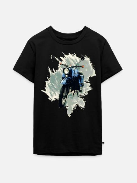 Simson Schwalbe - Teenager Premium Bio T-Shirt - Schwarz