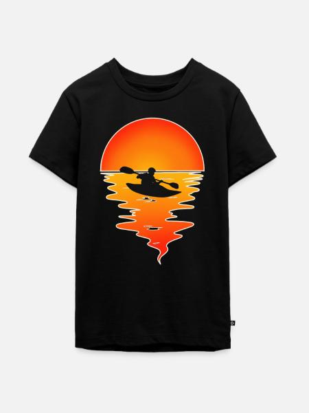 Kajak Kajakfahrer Kajaker - Teenager Premium Bio T-Shirt - Schwarz