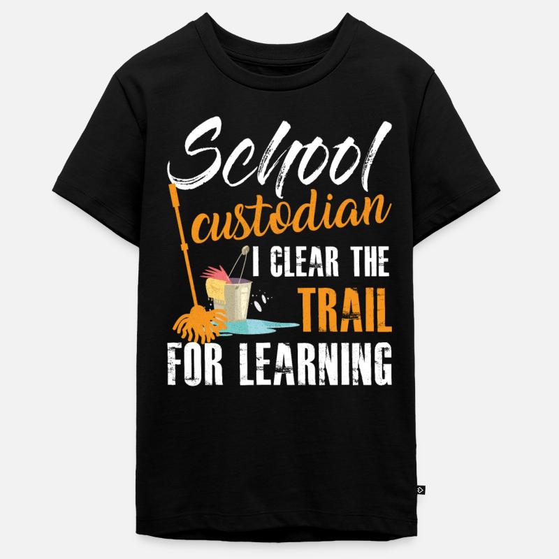Citation du gardien de l’école Garde de l’éducation - T-shirt Premium bio Ado - noir