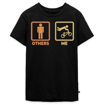 BMX Joke - Teenager Premium Organic T-Shirt - black - Front - AI Model Teenager Male light (155cm)
