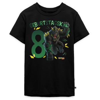 schleich® ELDRADOR® CREATURES 8 Achter Geburtstag - Teenager Premium Bio T-Shirt - Schwarz - Vorne - AI Model Teenager Male light (155cm)