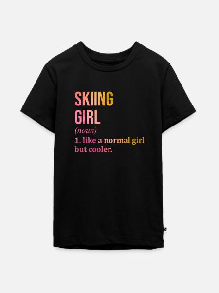 Ski Ski Ski - Teenager Premium Bio T-Shirt - Schwarz